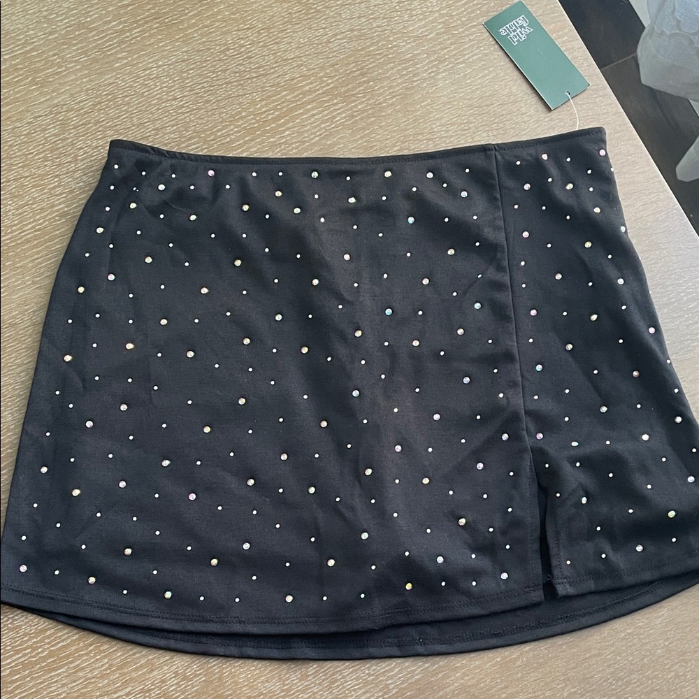 NWT Wild Fable Black Mini Skirt with studs